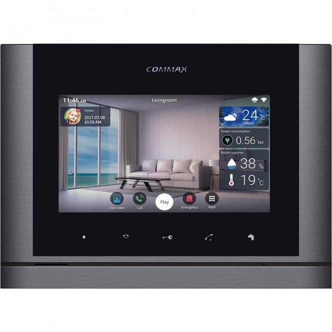 Абонентский монитор COMMAX CDV-70M (Metalo) Dark Silver CDV-70M Metalo_Dark Silver